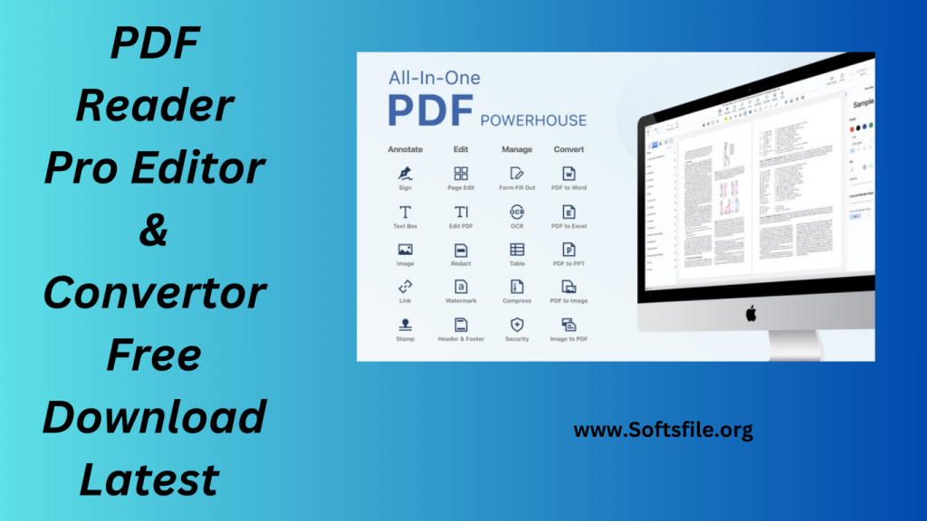 PDF Reader Pro Editor & Convertor Free Download Latest