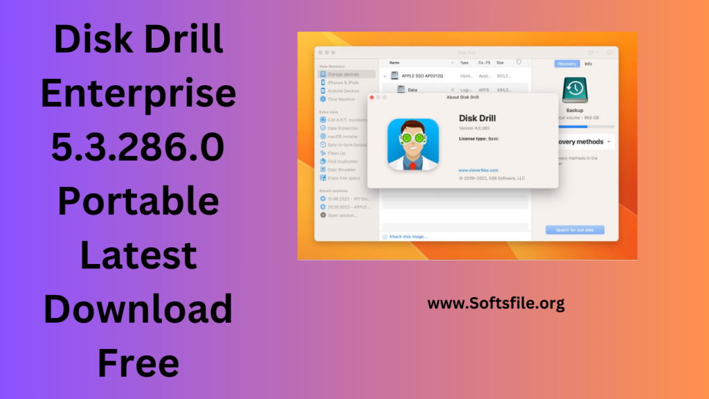 Disk Drill Enterprise 5.3.286.0 Portable Latest Download Free