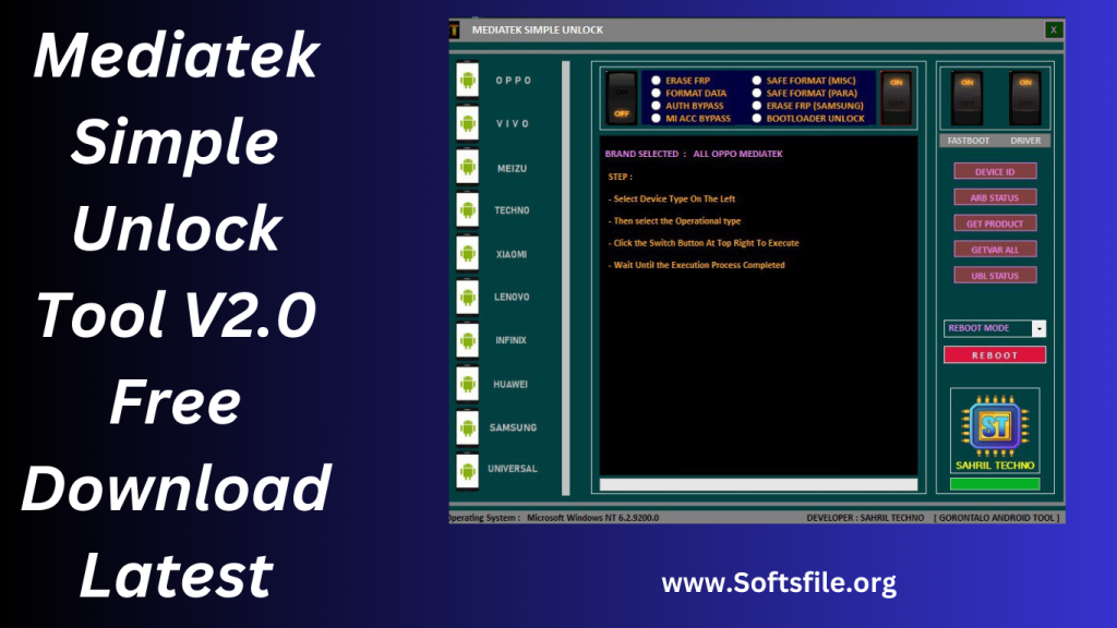 Mediatek Simple Unlock Tool V2.0 Free Download Latest